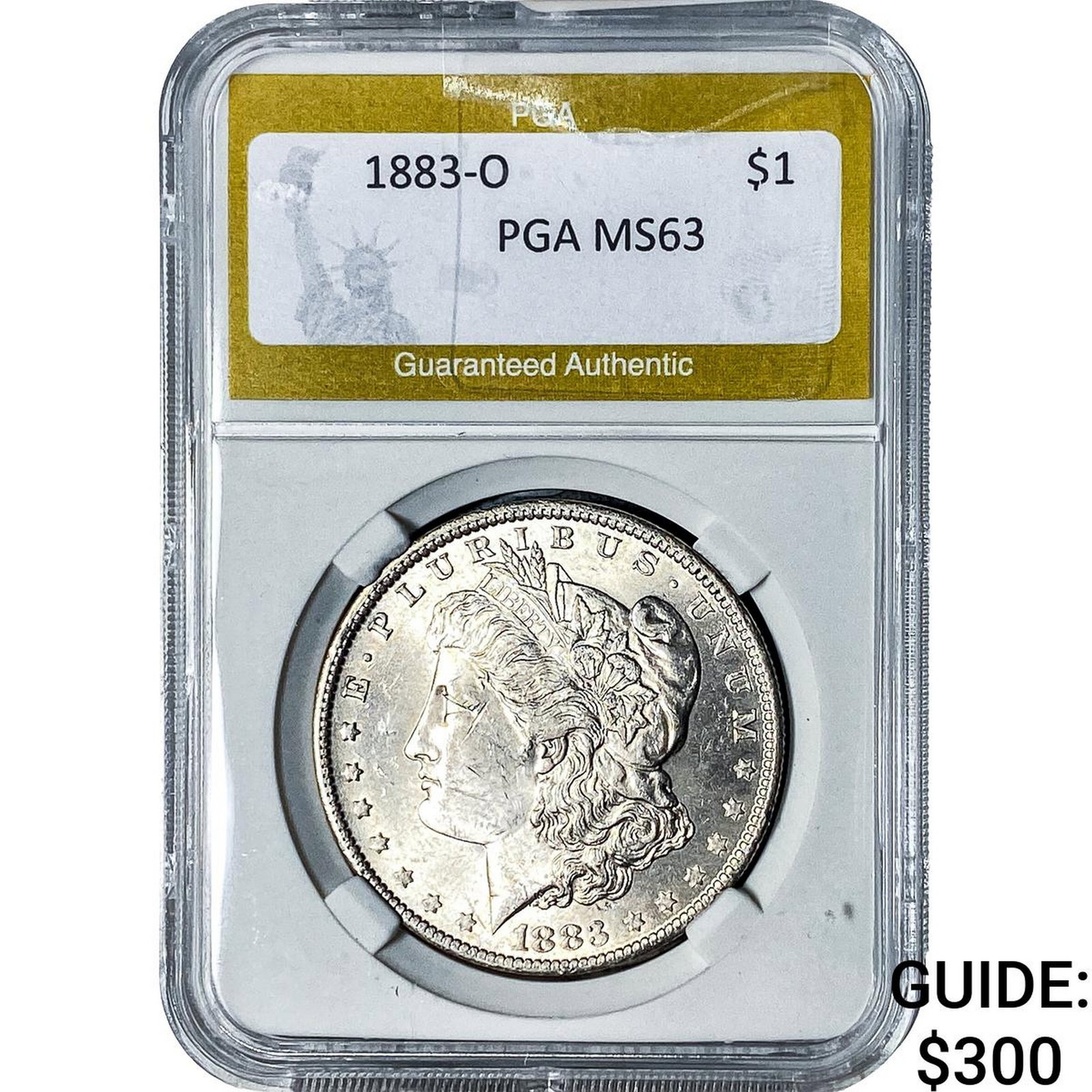 1883-O Morgan Silver Dollar PGA MS63: 1883-O Morgan Silver Dollar PGA MS63
