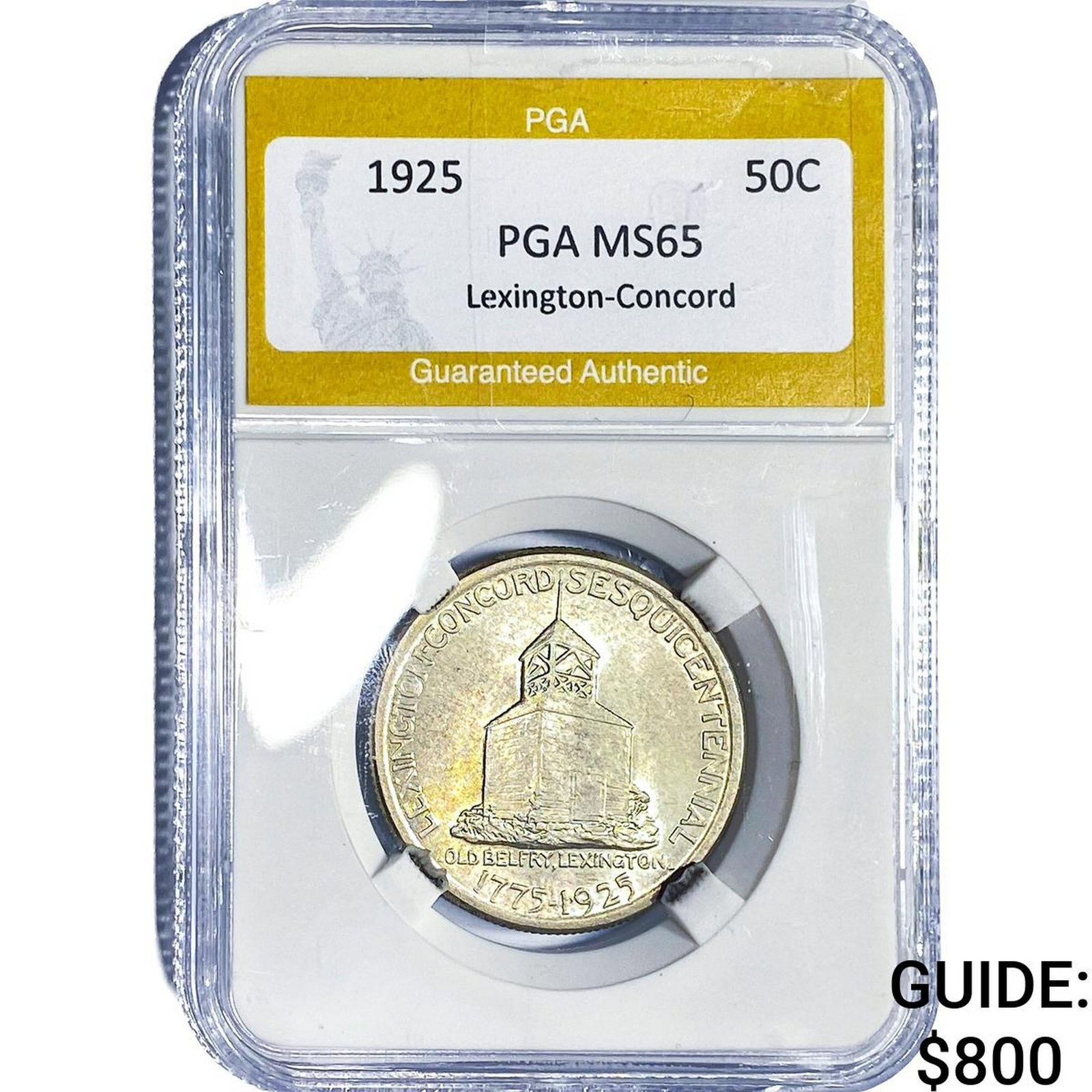 1925 Lexington Half Dollar PGA MS65: 1925 Lexington Half Dollar PGA MS65