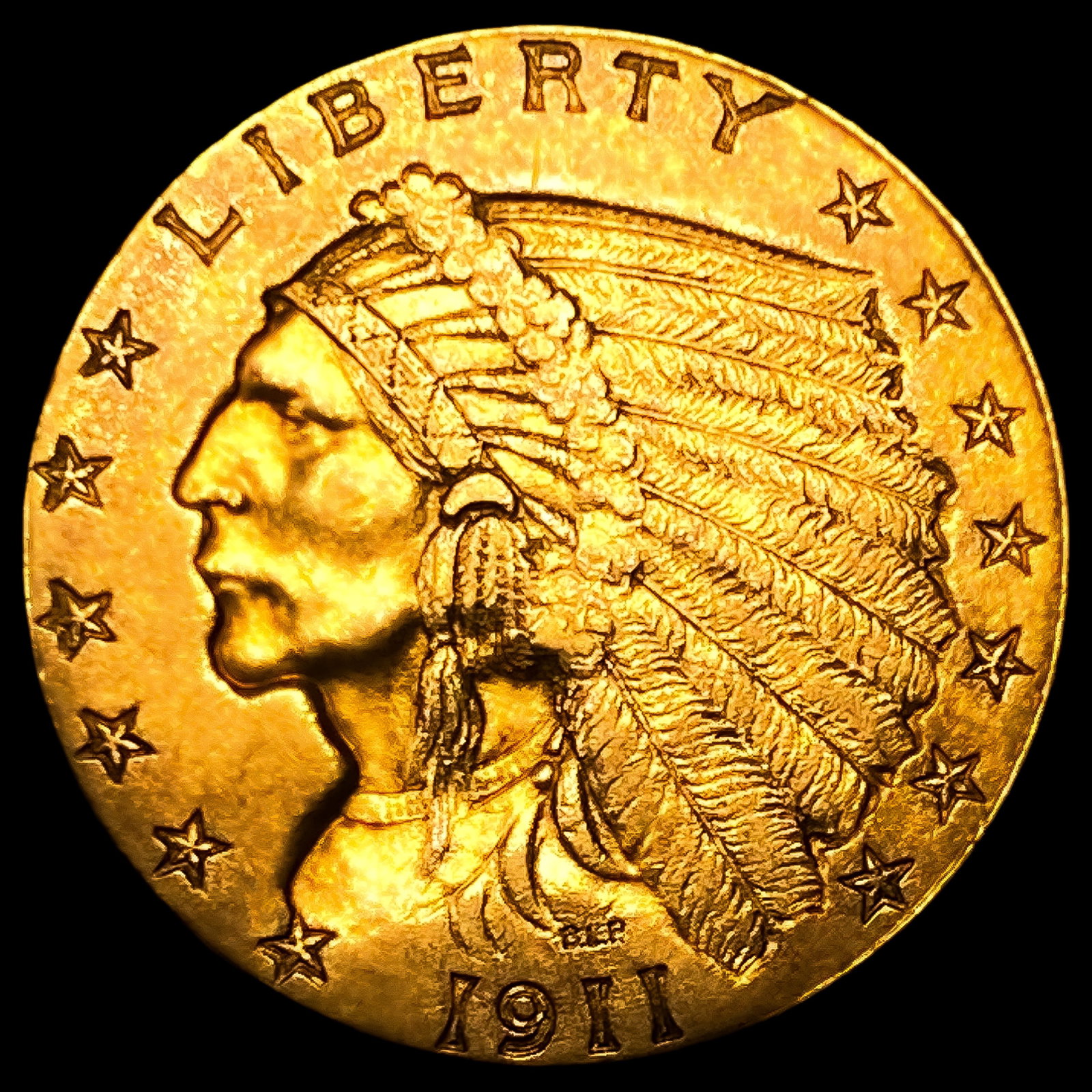1911-D Strong $2.50 Gold Quarter Eagle: 1911-D Strong $2.50 Gold Quarter Eagle
