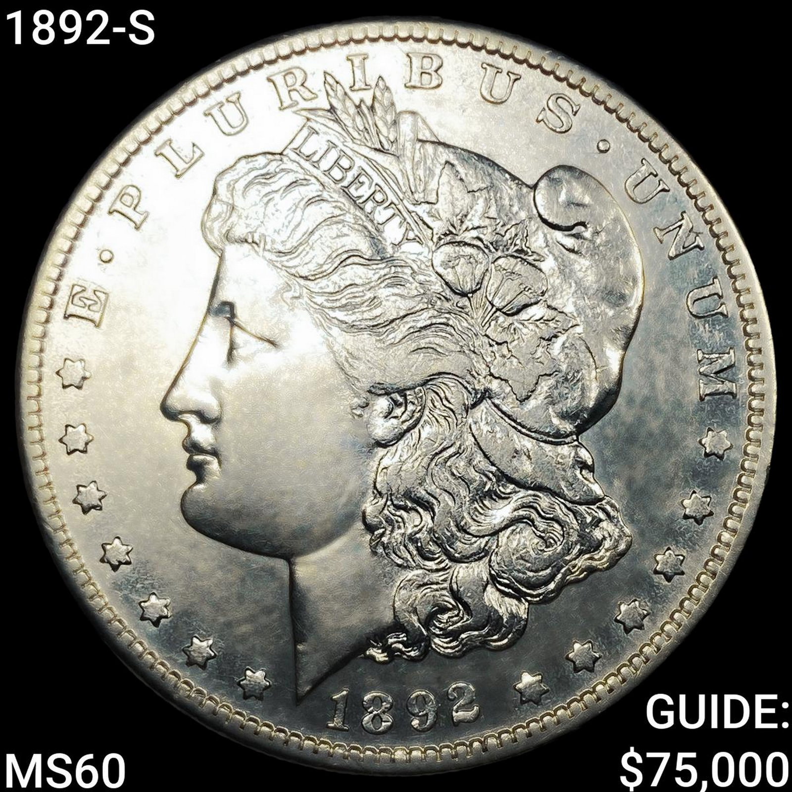 1892-S Morgan Silver Dollar: 1892-S Morgan Silver Dollar