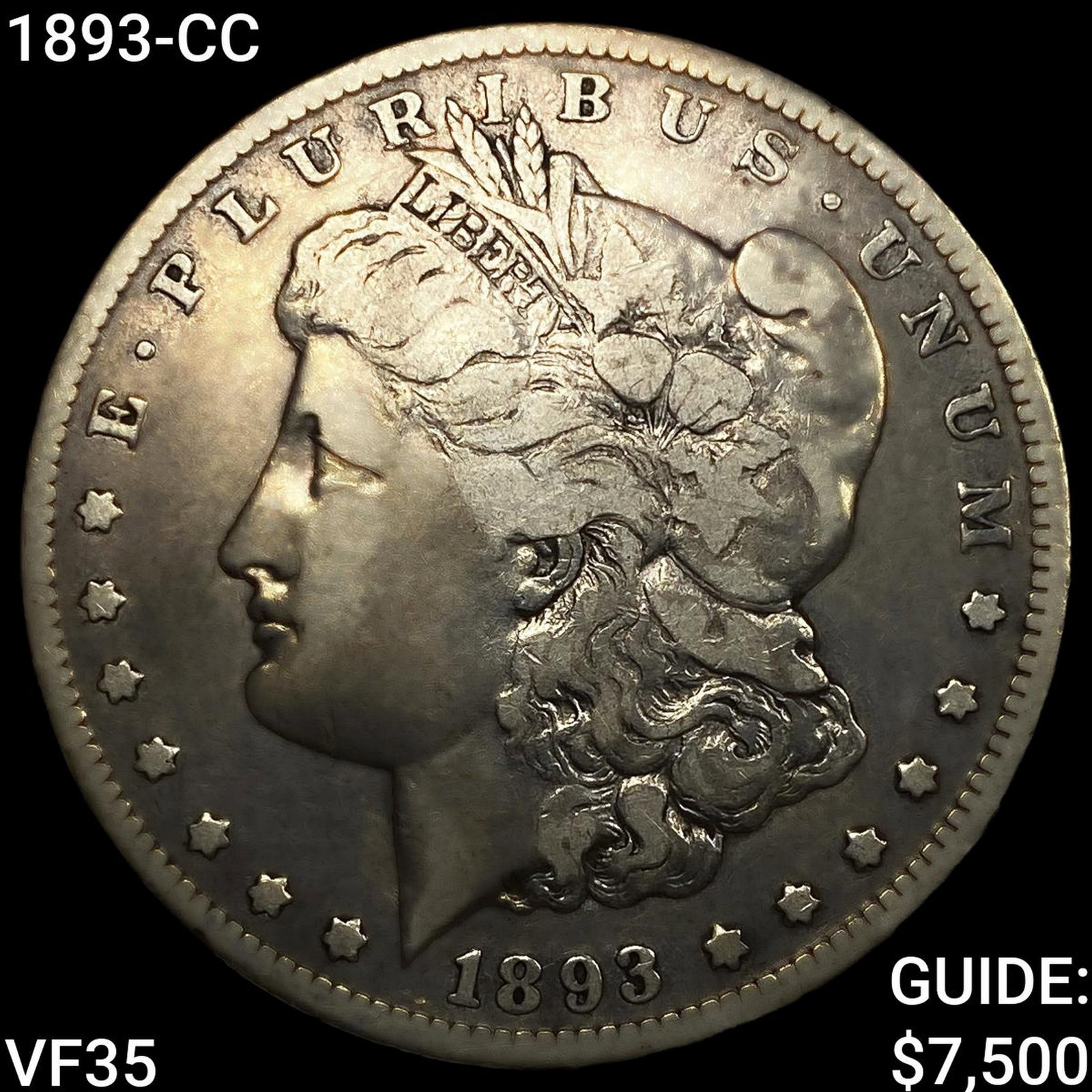 1893-CC Morgan Silver Dollar: 1893-CC Morgan Silver Dollar