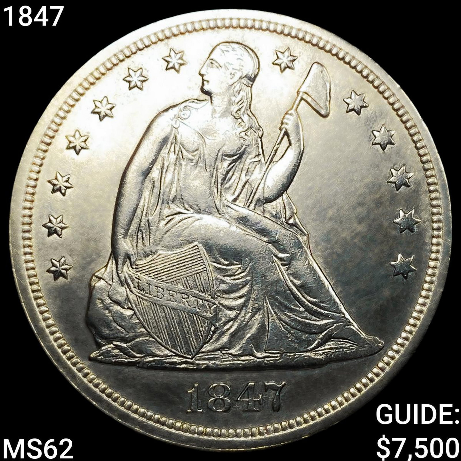 1847 Seated Liberty Dollar (1 of 2)