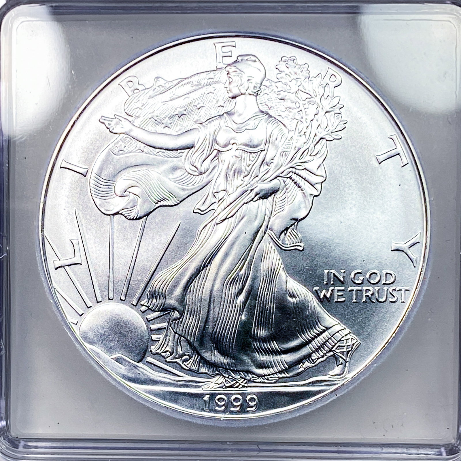 1999 Silver Eagle ICG MS70 - 3