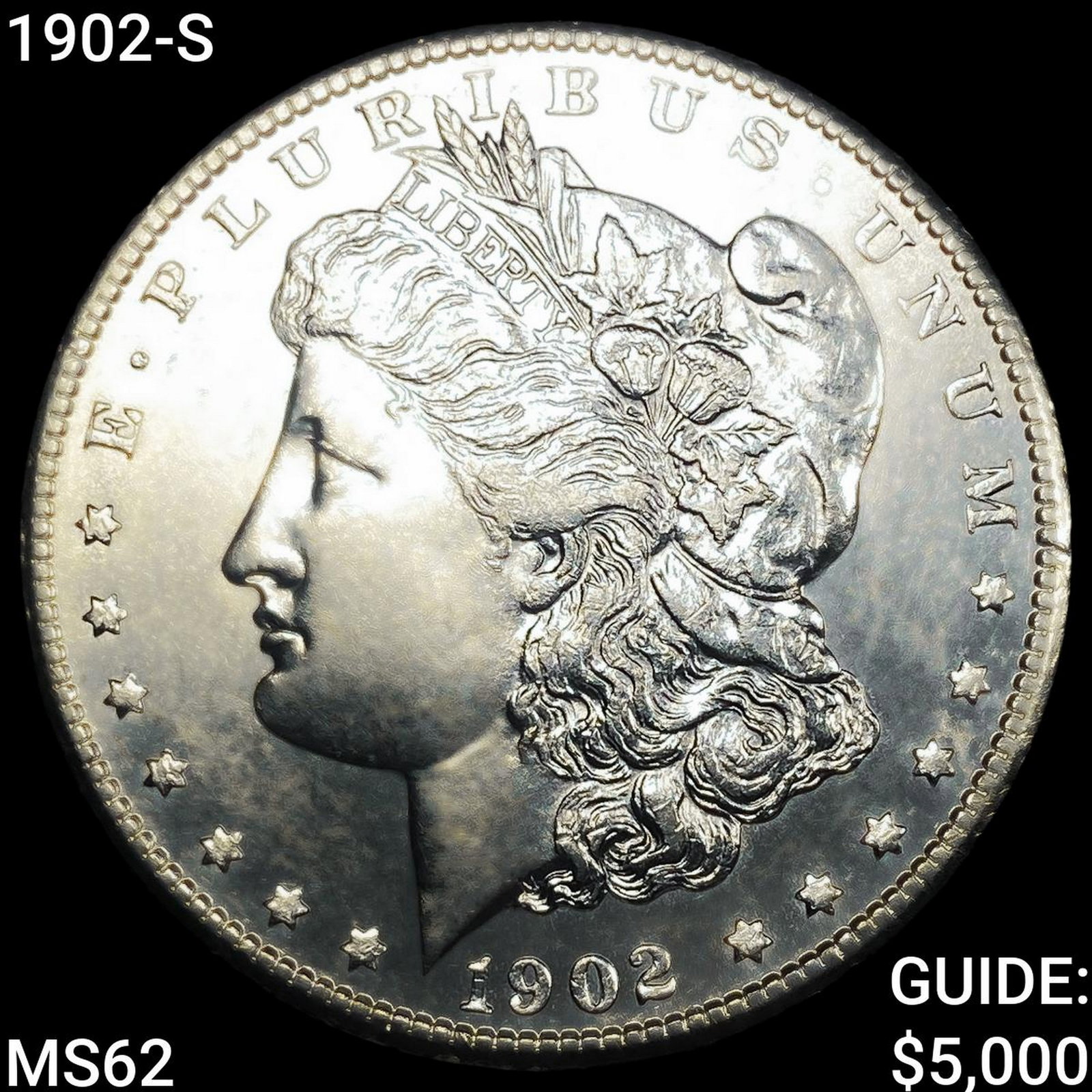 1902-S Morgan Silver Dollar: 1902-S Morgan Silver Dollar