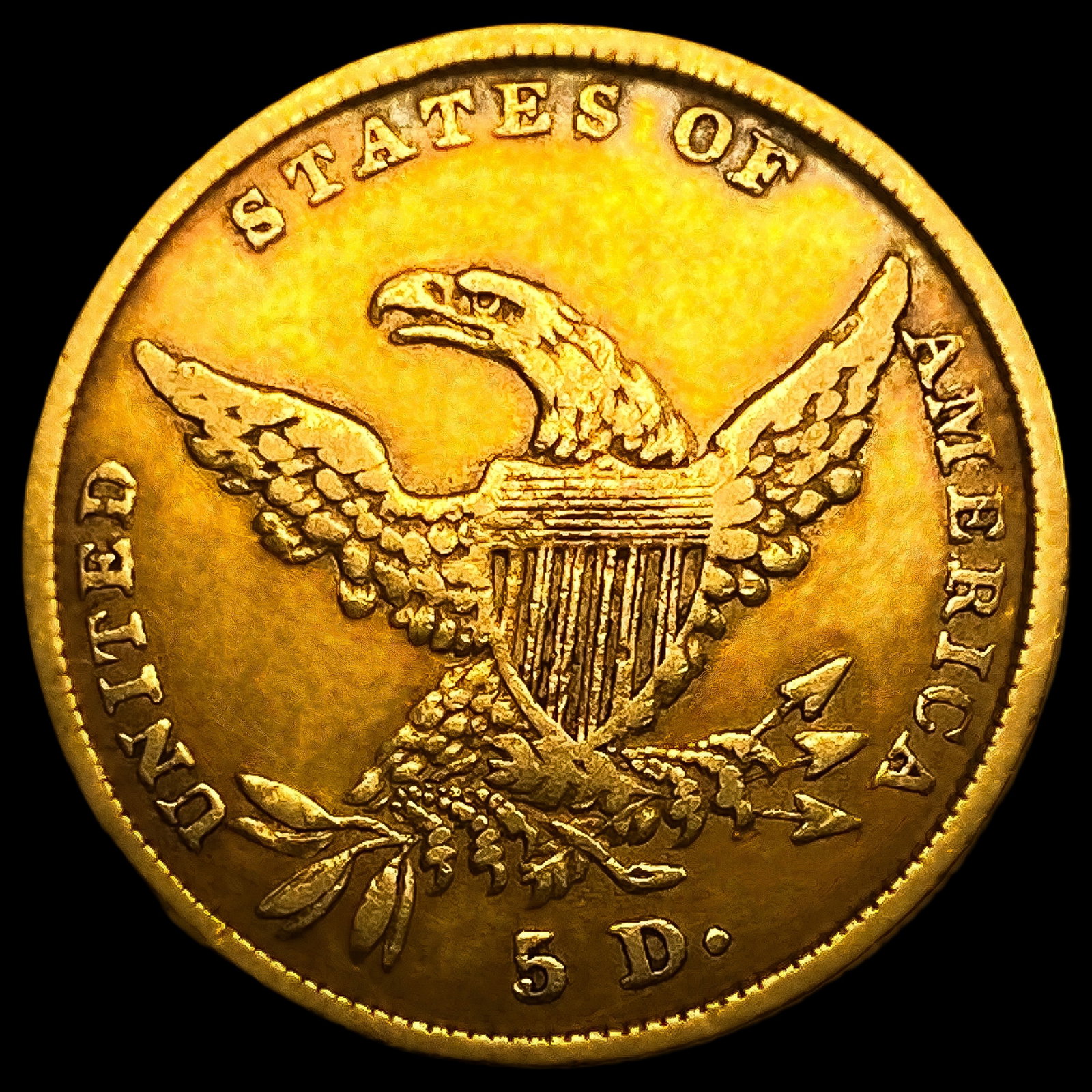 1835 $5 Gold Half Eagle - 2