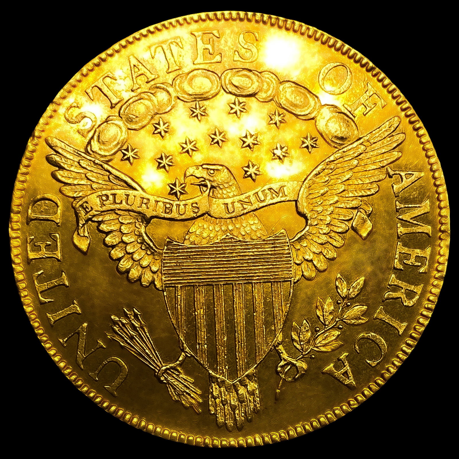 1801 $10 Gold Eagle - 2