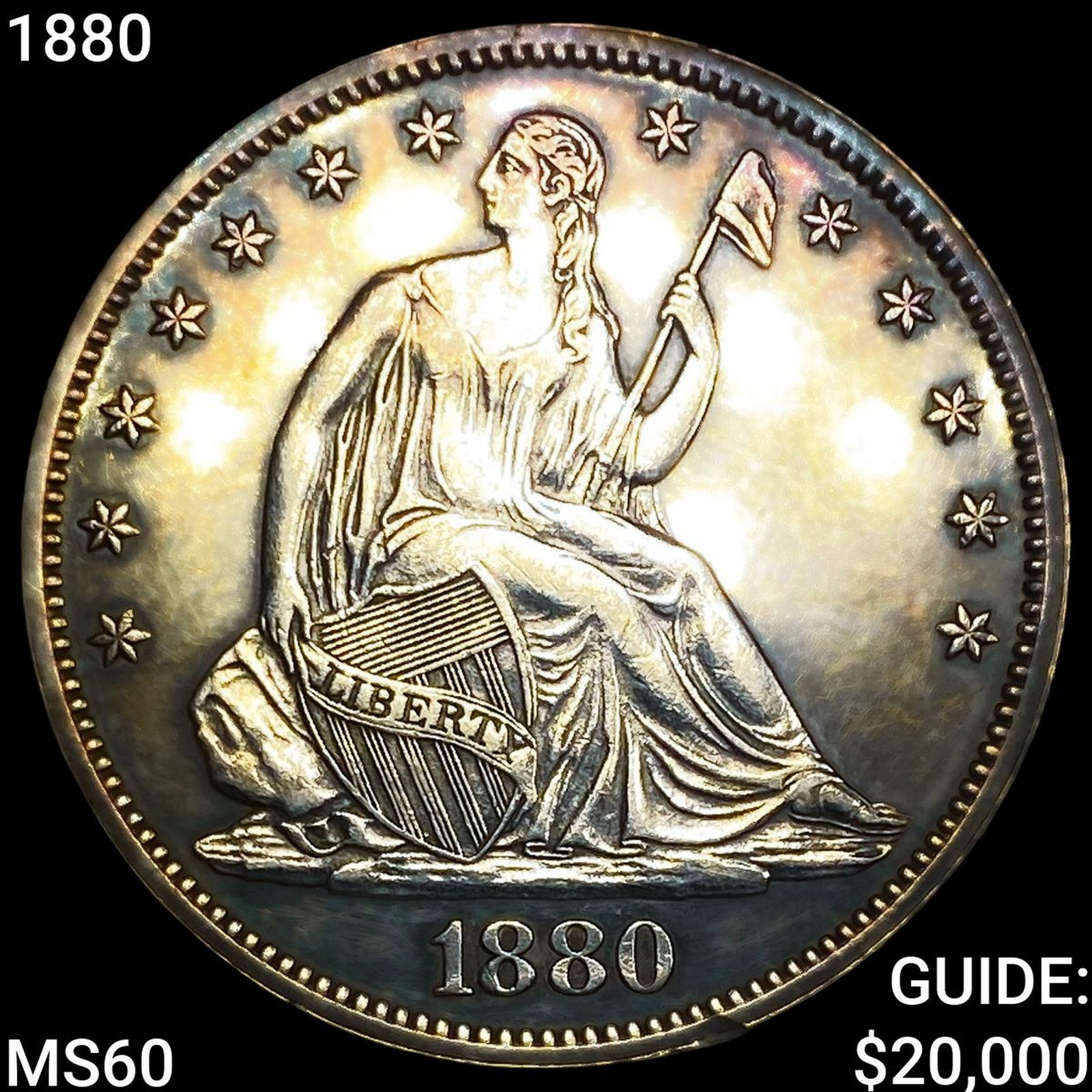 1880 Seated Liberty Half Dollar: 1880 Seated Liberty Half Dollar