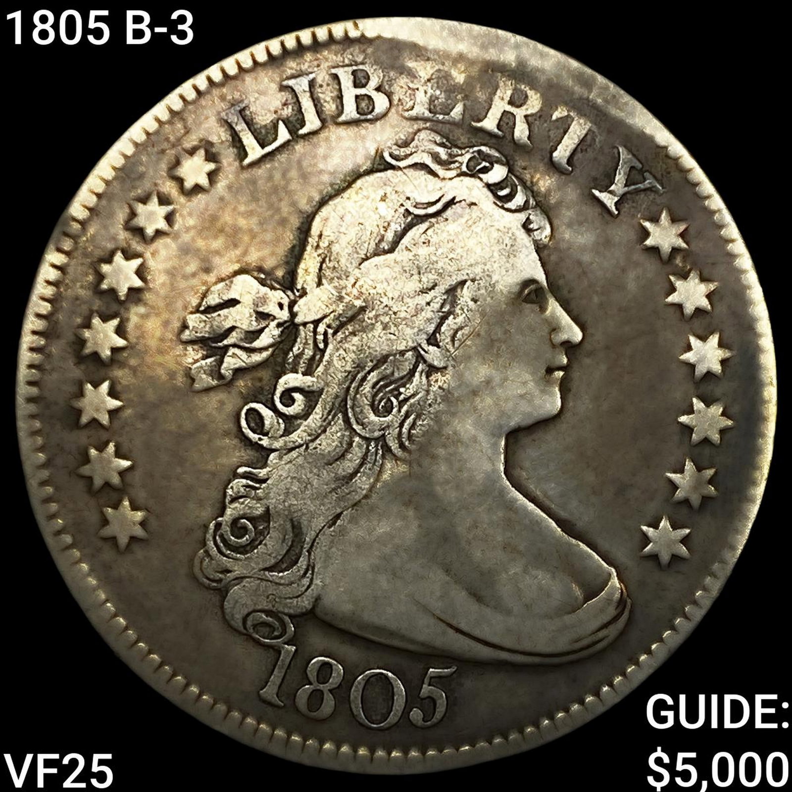 1805 B-3 Draped Bust Quarter: 1805 B-3 Draped Bust Quarter
