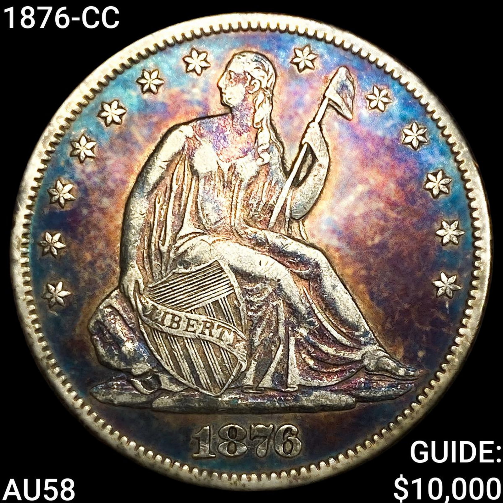 1876-CC Seated Liberty Half Dollar: 1876-CC Seated Liberty Half Dollar