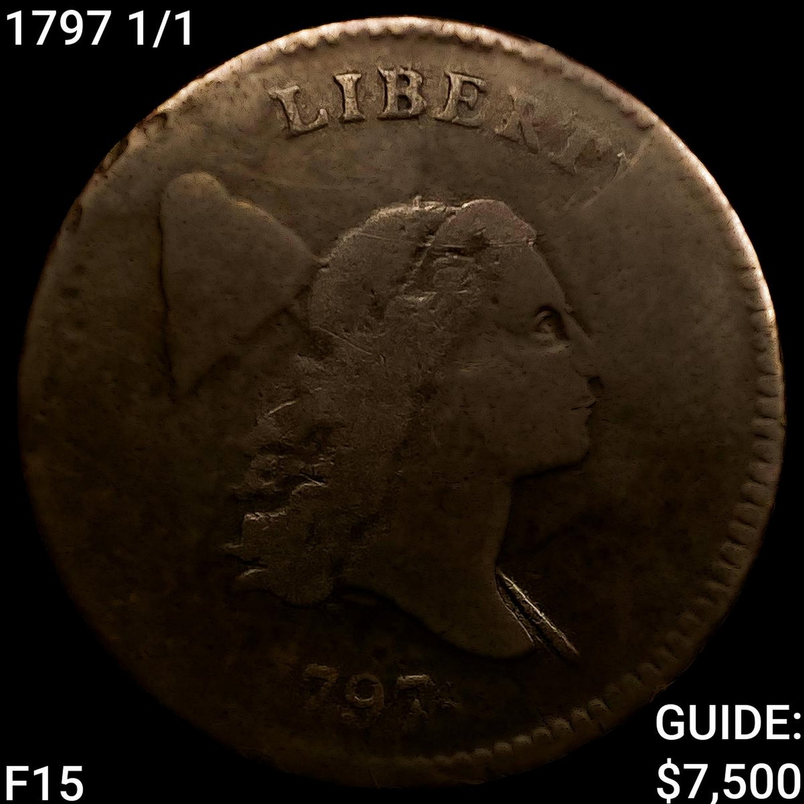 1797 1/1 Liberty Cap Half Cent: 1797 1/1 Liberty Cap Half Cent