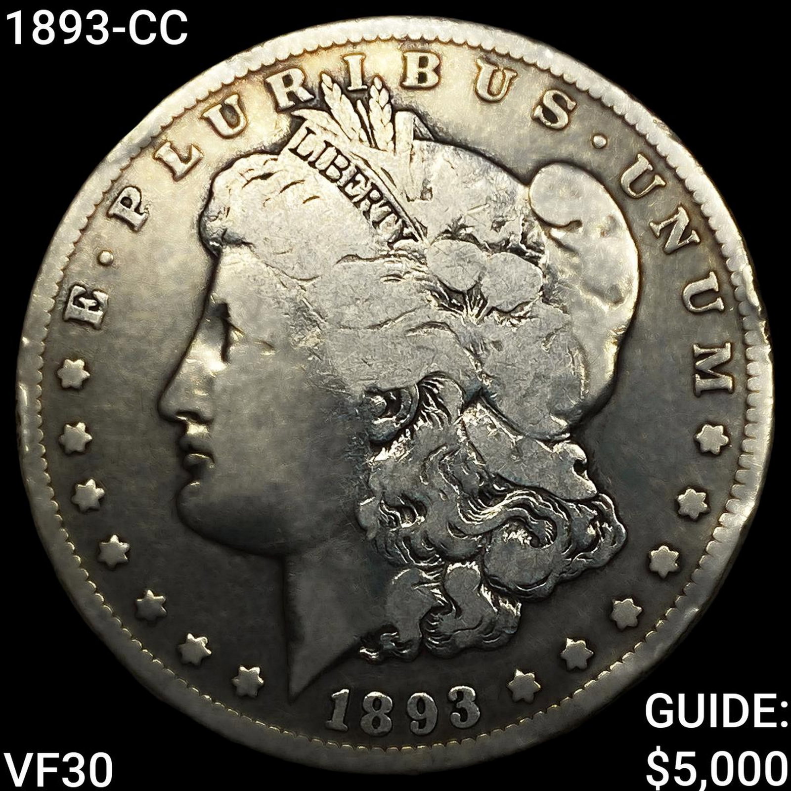 1893-CC Morgan Silver Dollar: 1893-CC Morgan Silver Dollar