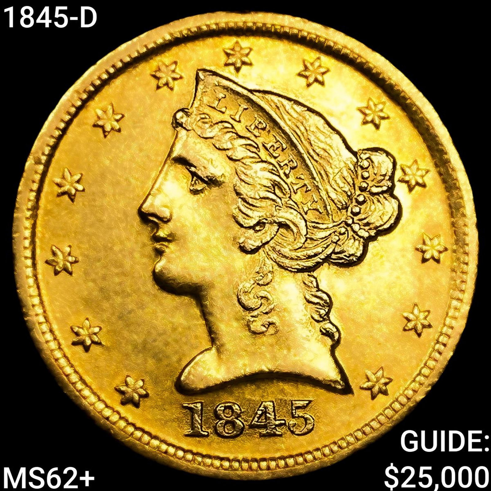 1845-D $5 Gold Half Eagle (1 of 2)