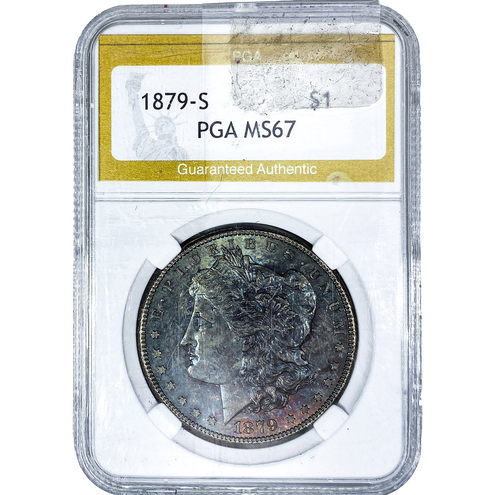 1879-S Morgan Silver Dollar PGA MS67: 1879-S Morgan Silver Dollar PGA MS67