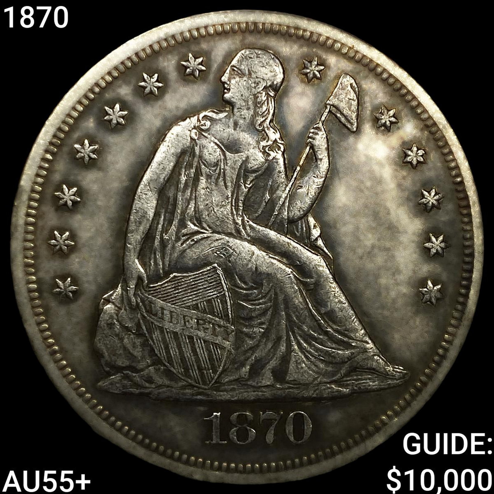 1870 Seated Liberty Dollar: 1870 Seated Liberty Dollar