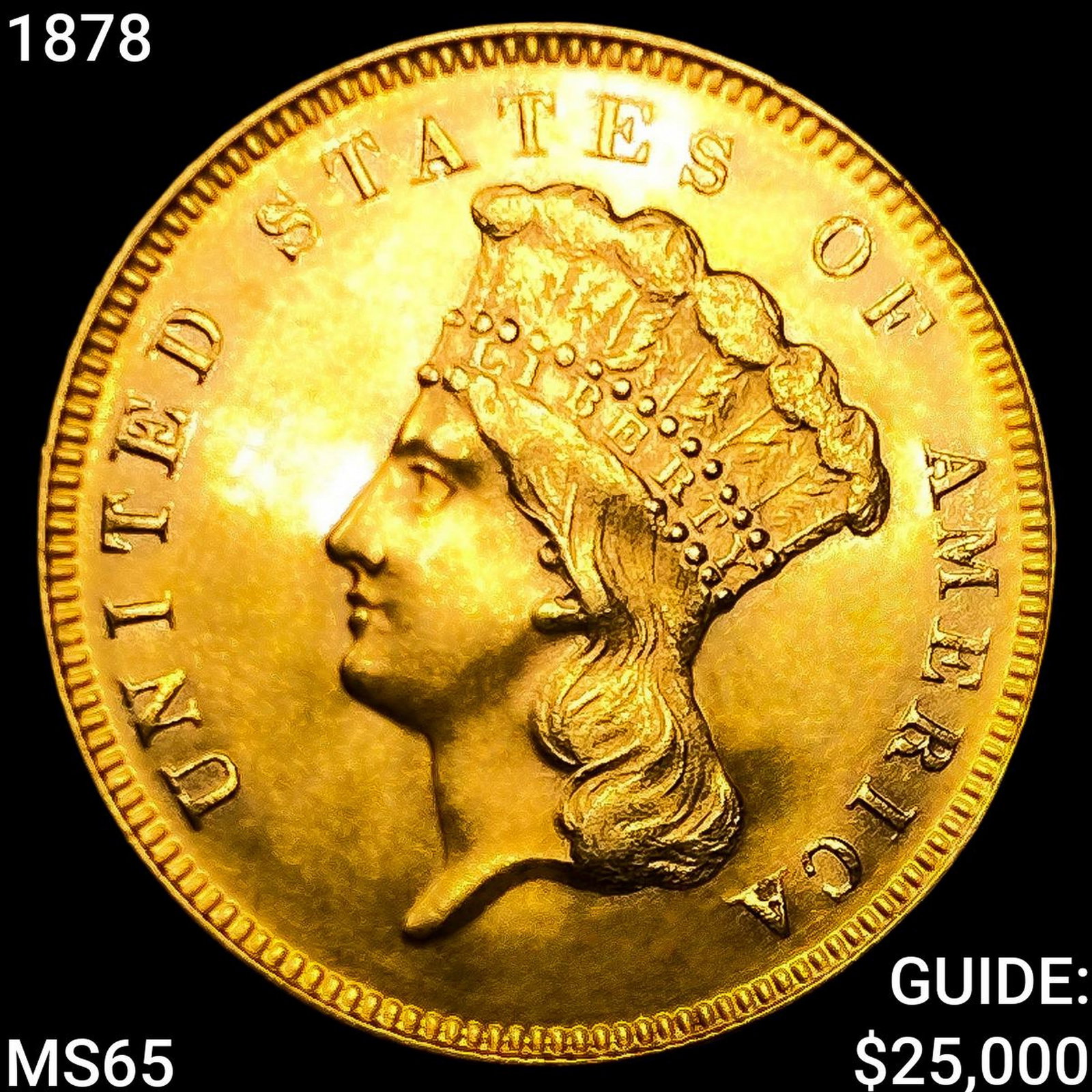 1878 $3 Gold Piece: 1878 $3 Gold Piece