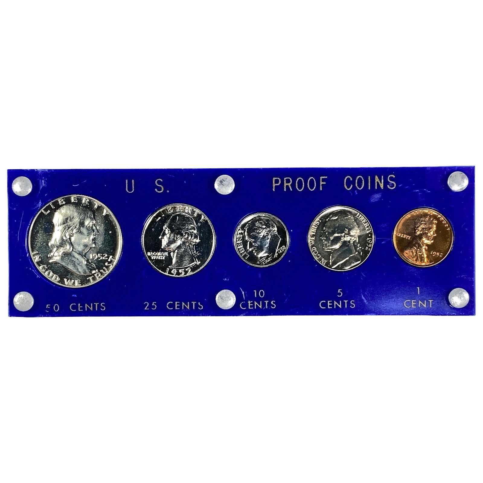 1952 United States Proof Set 1C-50C: 1952 United States Proof Set 1C-50C