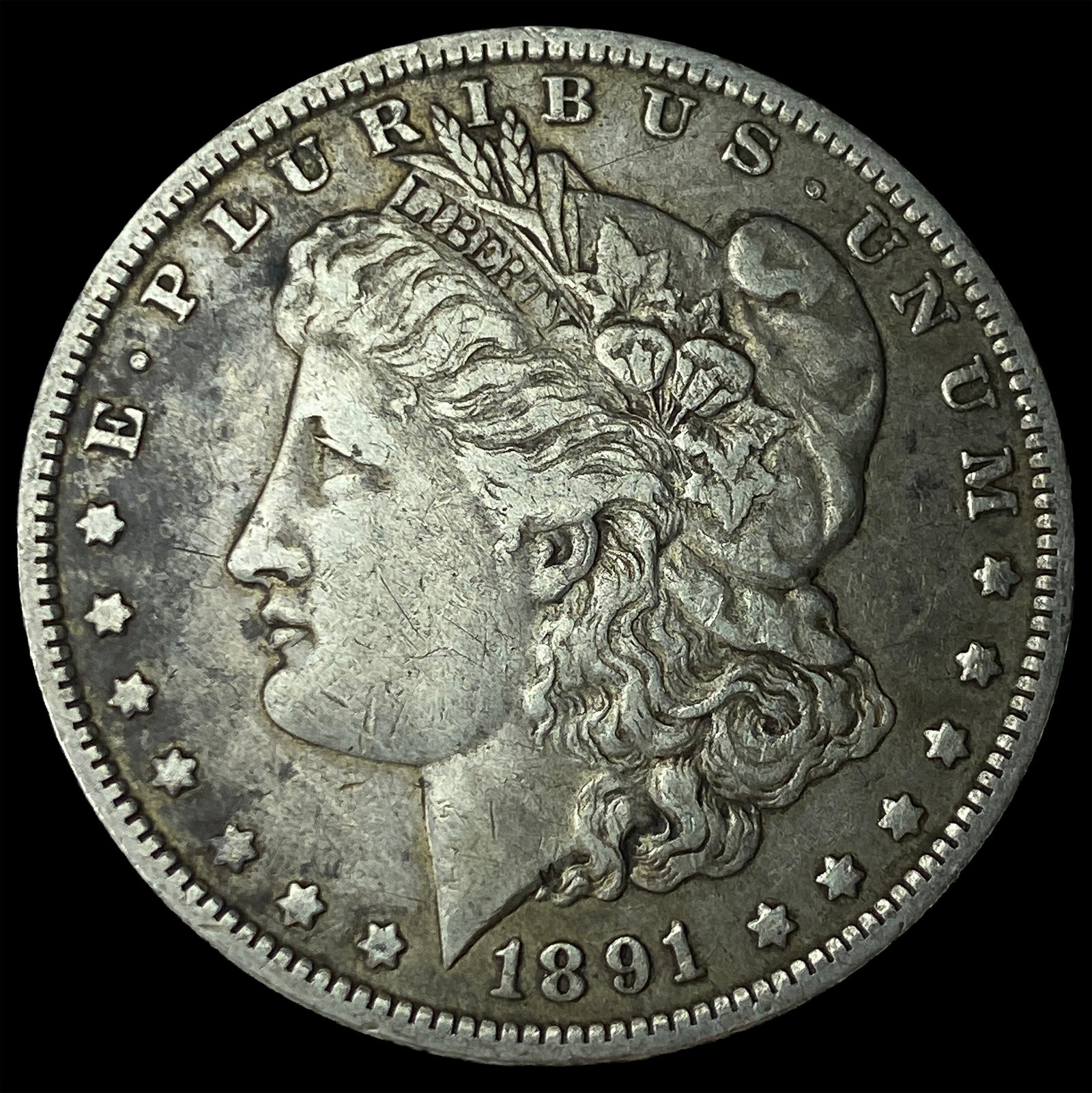 1891-O Silver Morgan Dollar NEARLY UNCIRCULATED: 1891-O Silver Morgan Dollar NEARLY UNCIRCULATED