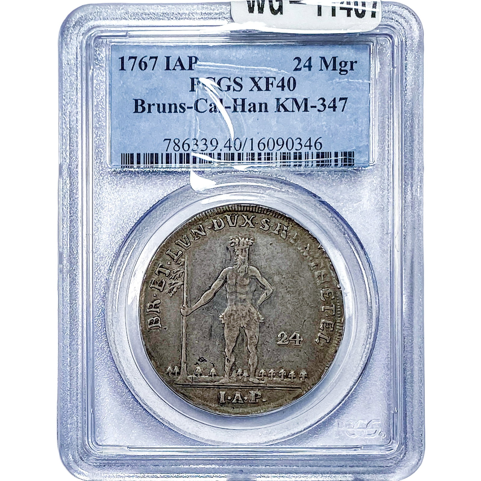 1767 Bruns-Cal-Han Silver 24 MarienGroschen PCGS XF40: 1767 Bruns-Cal-Han Silver 24 MarienGroschen PCGS XF40