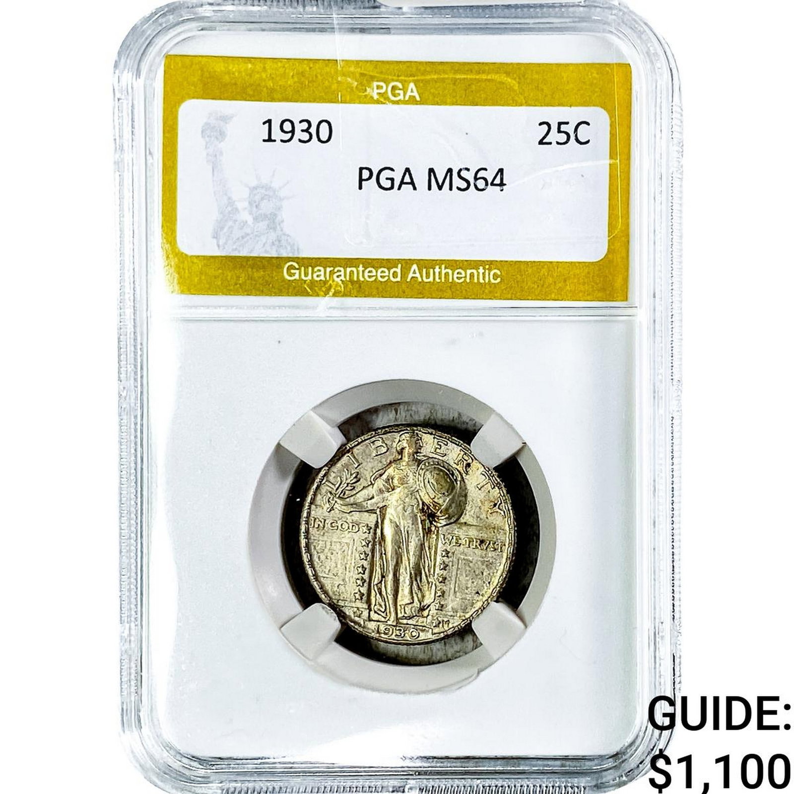 1930 Standing Liberty Quarter PGA MS64: 1930 Standing Liberty Quarter PGA MS64