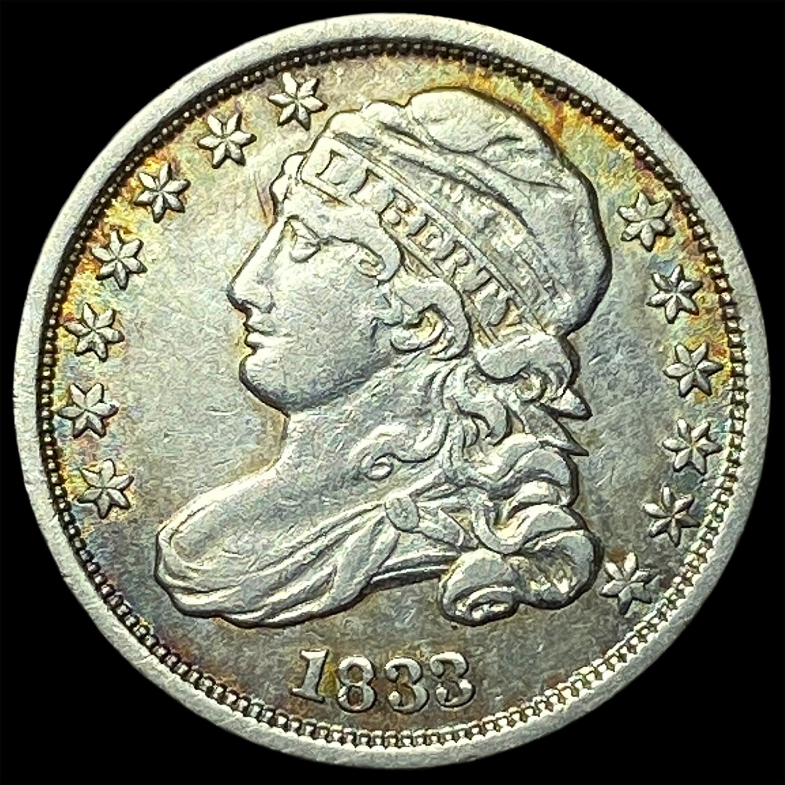 1833 Capped Bust Dime CLOSELY UNCIRCULATED (1 of 2)