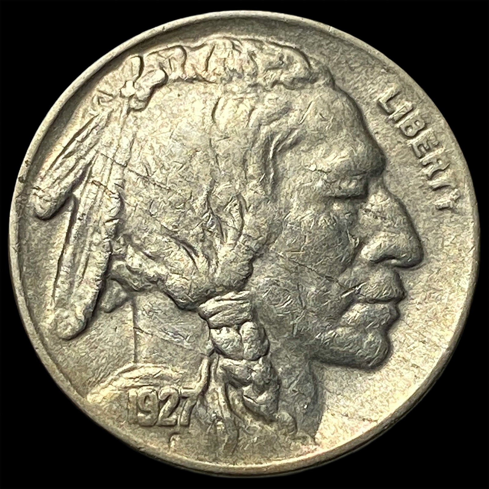 1927-S Buffalo Nickel CLOSELY UNCIRCULATED (1 of 2)