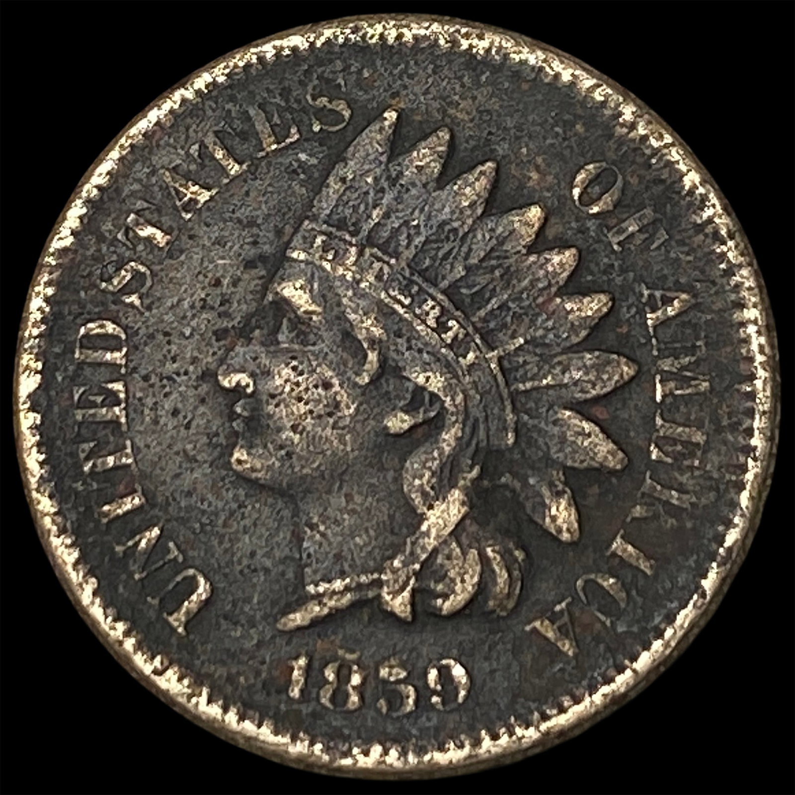 1859 Indian Head Cent HIGH GRADE: 1859 Indian Head Cent HIGH GRADE