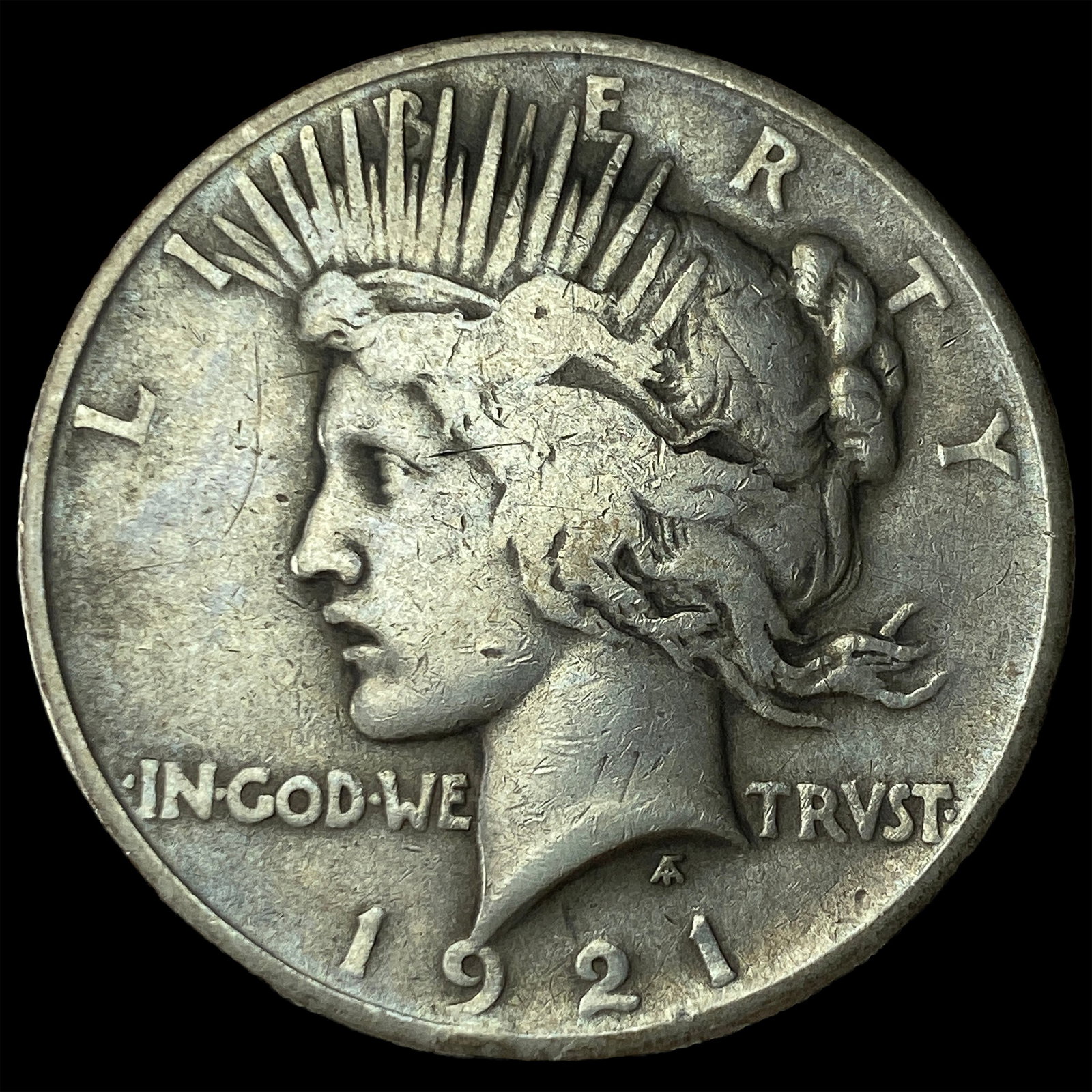 1921 Silver Peace Dollar NEARLY UNCIRCULATED: 1921 Silver Peace Dollar NEARLY UNCIRCULATED
