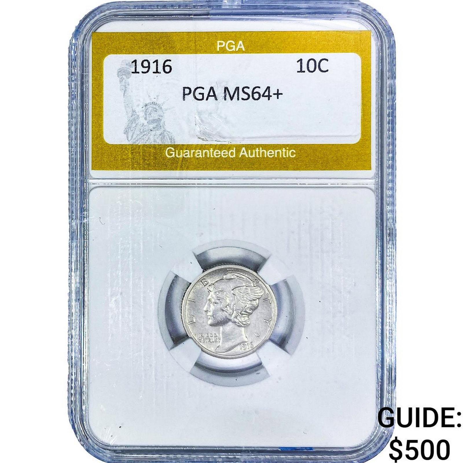1916 Mercury Silver Dime PGA MS64+ (1 of 2)
