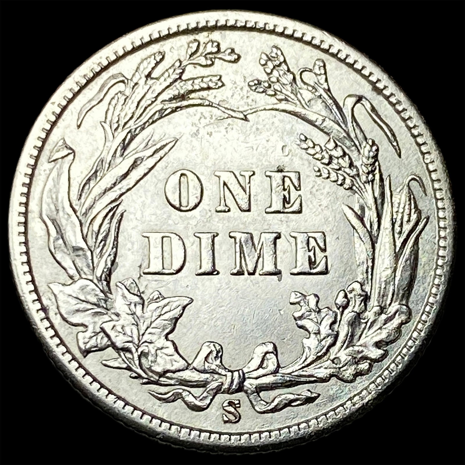 1908-S Silver Barber Dime CLOSELY UNCIRCULATED - 2