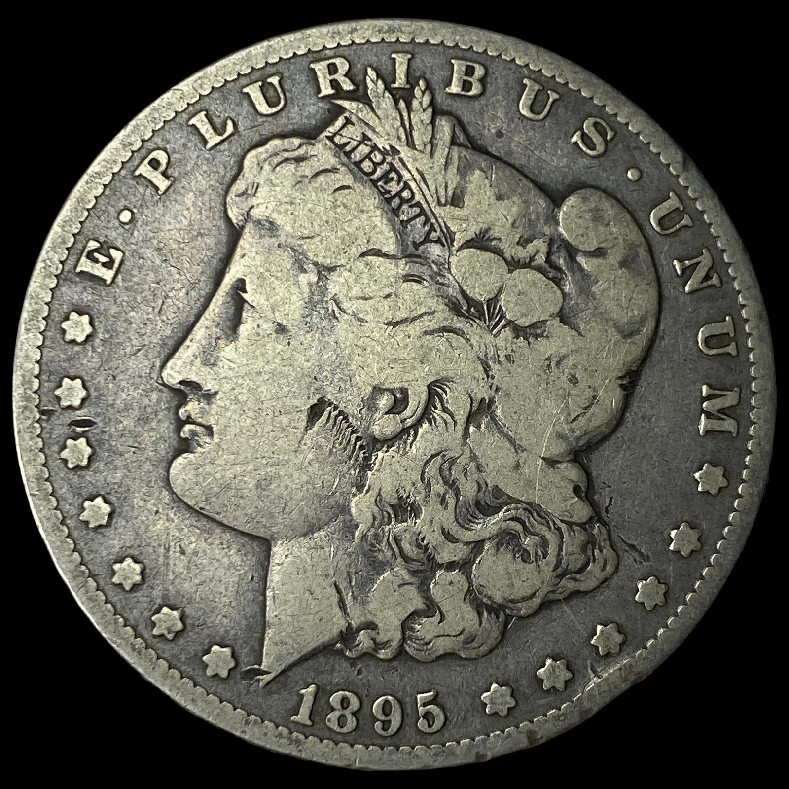 1895-S Silver Morgan Dollar LIGHTLY CIRCULATED: 1895-S Silver Morgan Dollar LIGHTLY CIRCULATED