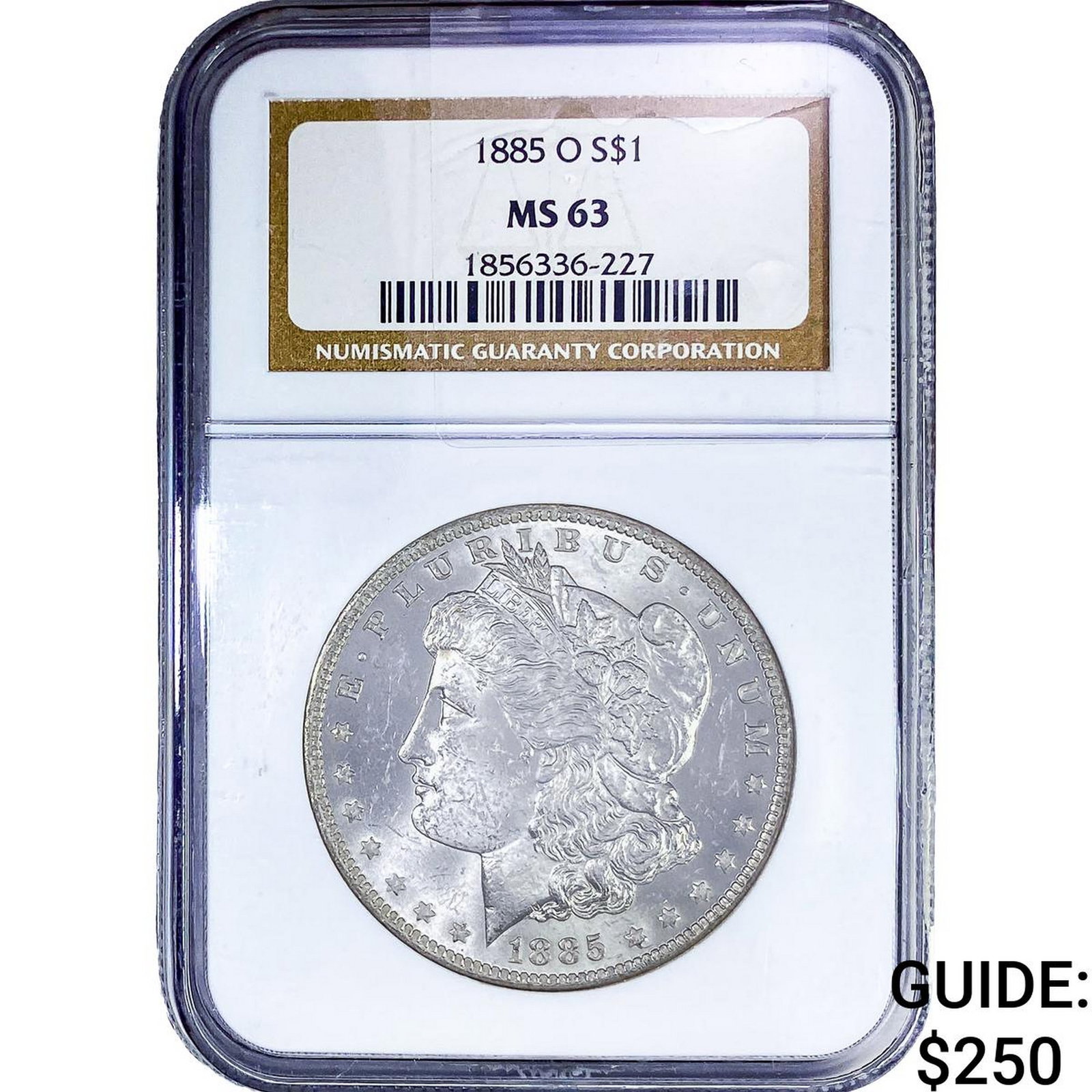 1885-O Morgan Silver Dollar NGC MS63: 1885-O Morgan Silver Dollar NGC MS63