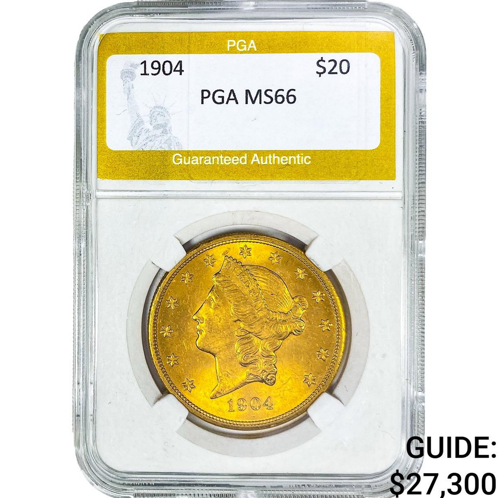 1904 $20 Gold Double Eagle PGA MS66 (1 of 2)