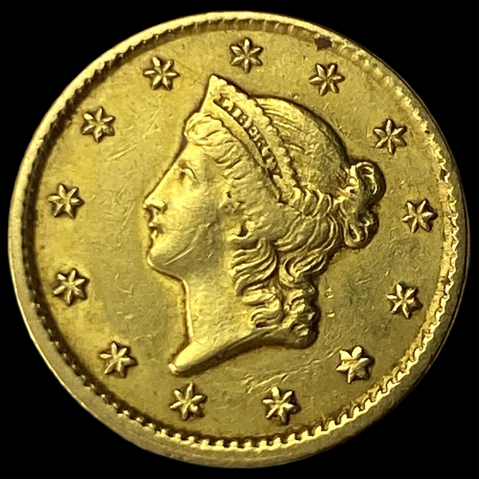 1851 Gold $1 Liberty Head Type 1 CHOICE AU: 1851 Gold $1 Liberty Head Type 1 CHOICE AU