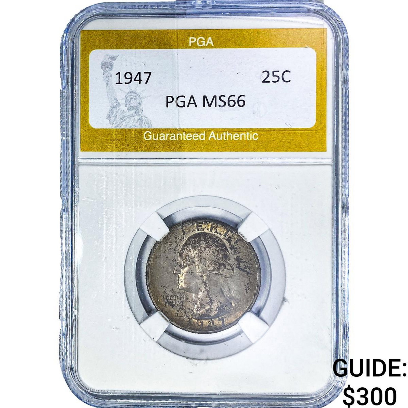 1947 Washington Silver Quarter PGA MS66+: 1947 Washington Silver Quarter PGA MS66+