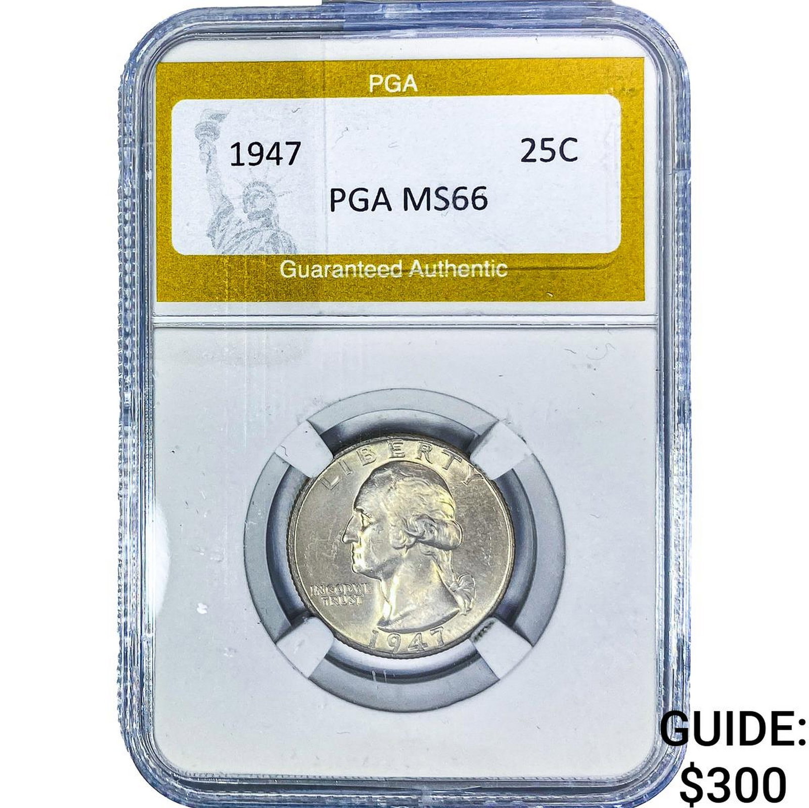 1947 Washington Silver Quarter PGA MS66: 1947 Washington Silver Quarter PGA MS66