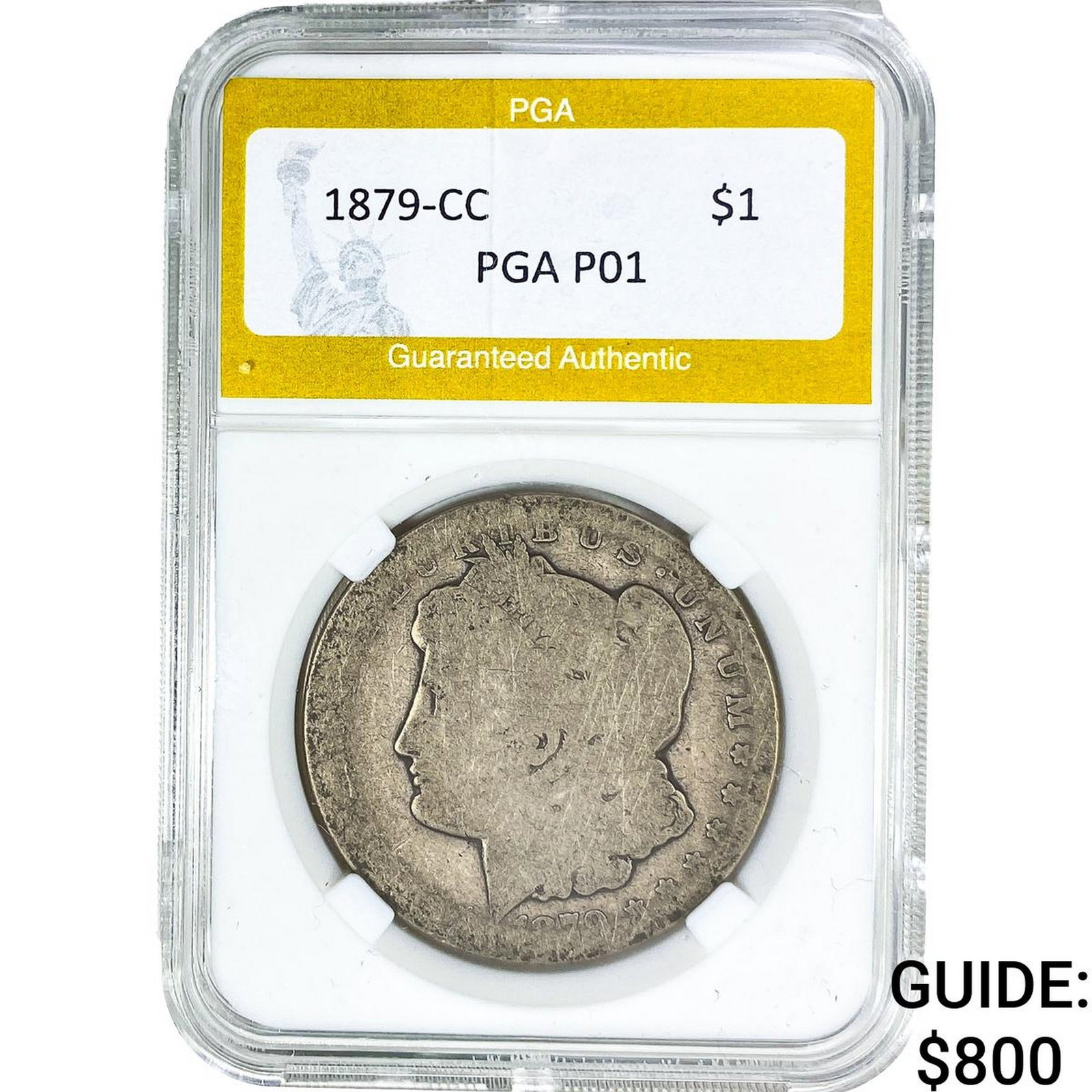 1879-CC Morgan Silver Dollar PGA P01: 1879-CC Morgan Silver Dollar PGA P01