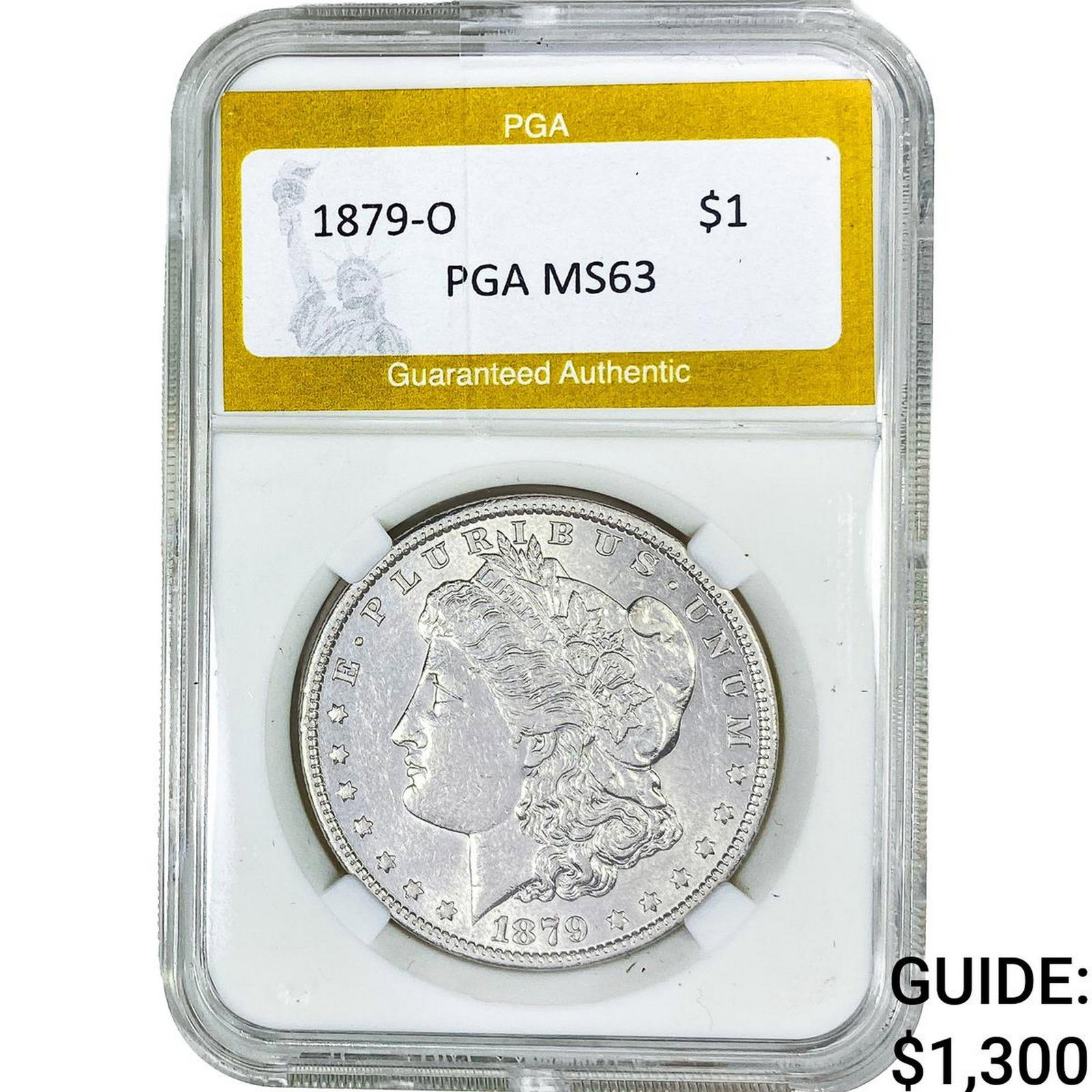 1879-O Morgan Silver Dollar PGA MS63: 1879-O Morgan Silver Dollar PGA MS63