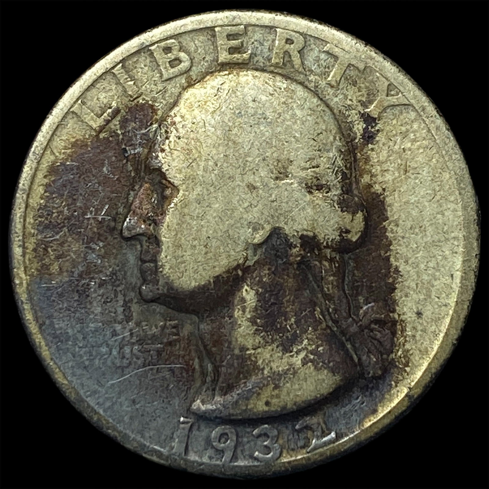 1932-D Silver Washington Quarter NICELY CIRCULATED: 1932-D Silver Washington Quarter NICELY CIRCULATED