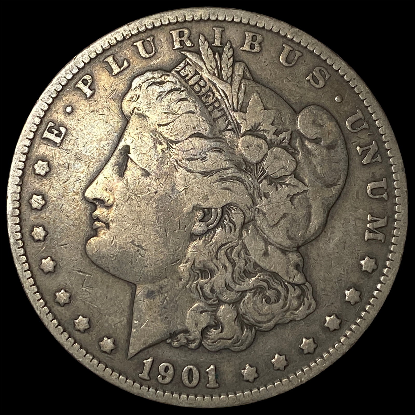 1901 Morgan Silver Dollar NEARLY UNCIRCULATED: 1901 Morgan Silver Dollar NEARLY UNCIRCULATED