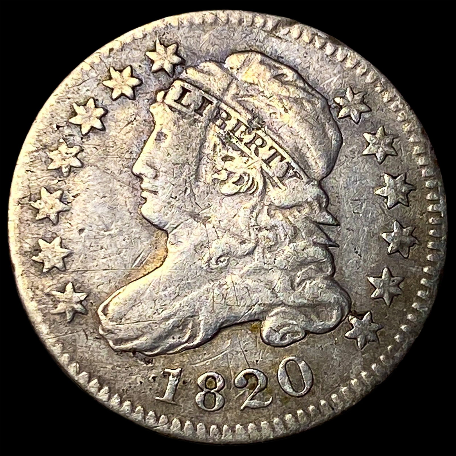 1820 Capped Bust Dime LIGHTLY CIRCULATED: 1820 Capped Bust Dime LIGHTLY CIRCULATED