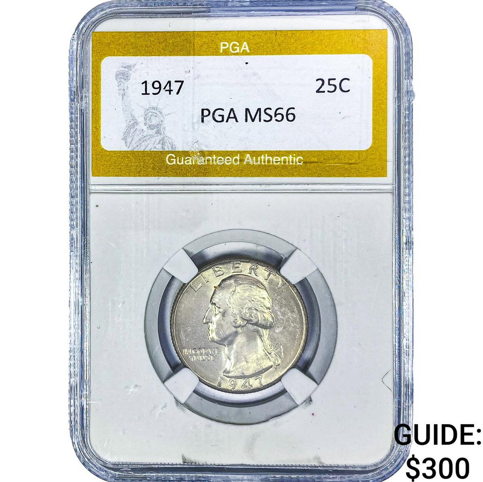 1947 Washington Silver Quarter PGA MS66: 1947 Washington Silver Quarter PGA MS66
