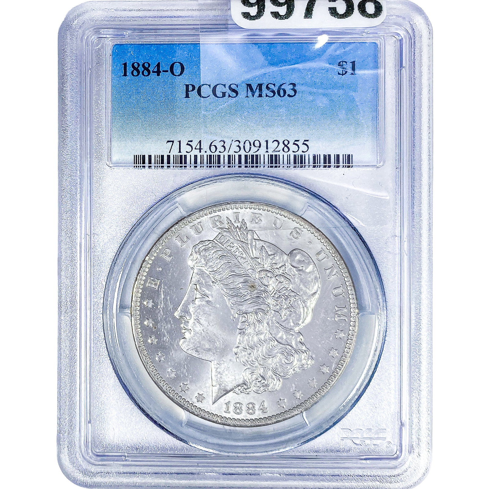 1884-O Morgan Silver Dollar PCGS MS63: 1884-O Morgan Silver Dollar PCGS MS63