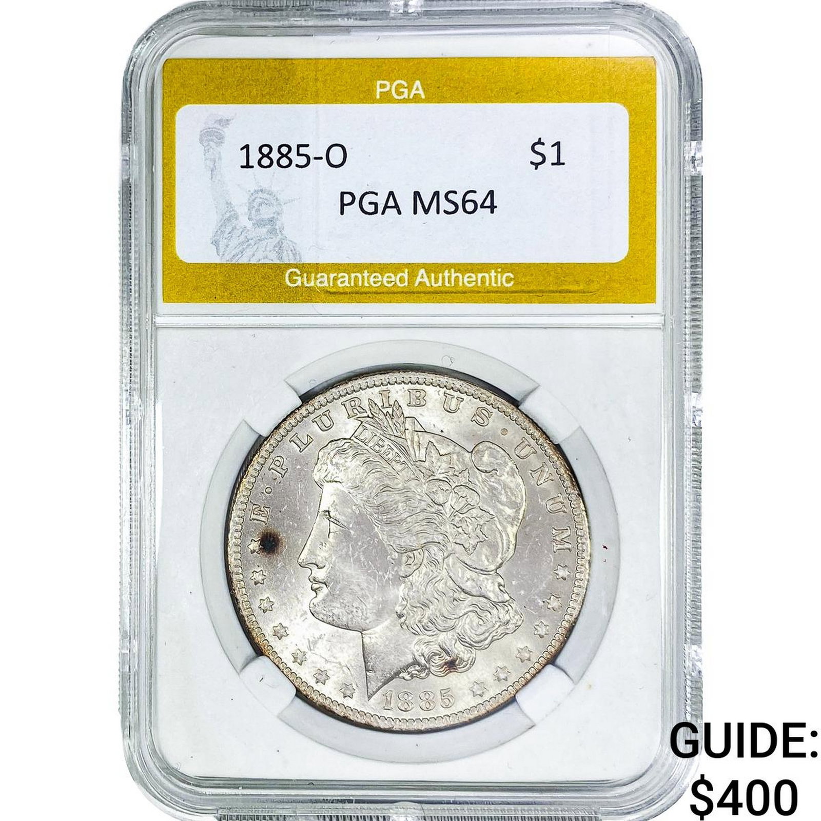1885-O Morgan Silver Dollar PGA MS64: 1885-O Morgan Silver Dollar PGA MS64