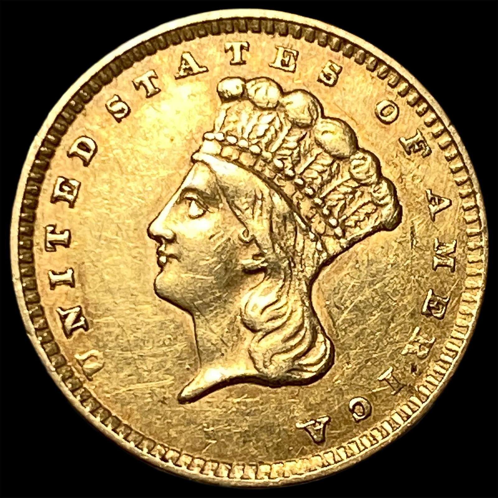 1856 Gold $1 Indian Head Type 3 UNCIRCULATED: 1856 Gold $1 Indian Head Type 3 UNCIRCULATED