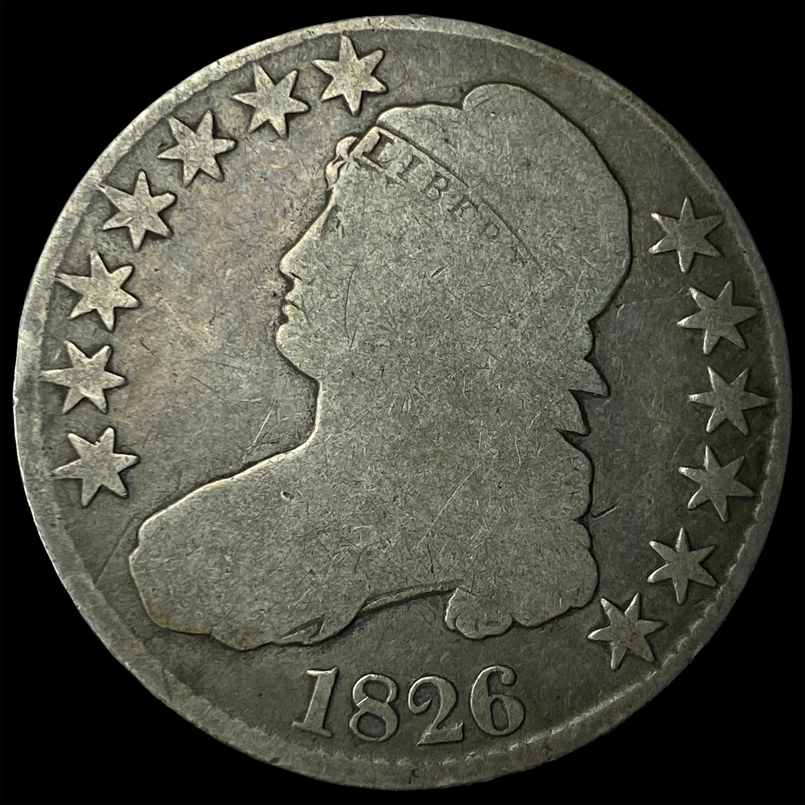 1826 Capped Bust Half Dollar NICELY CIRCULATED (1 of 2)