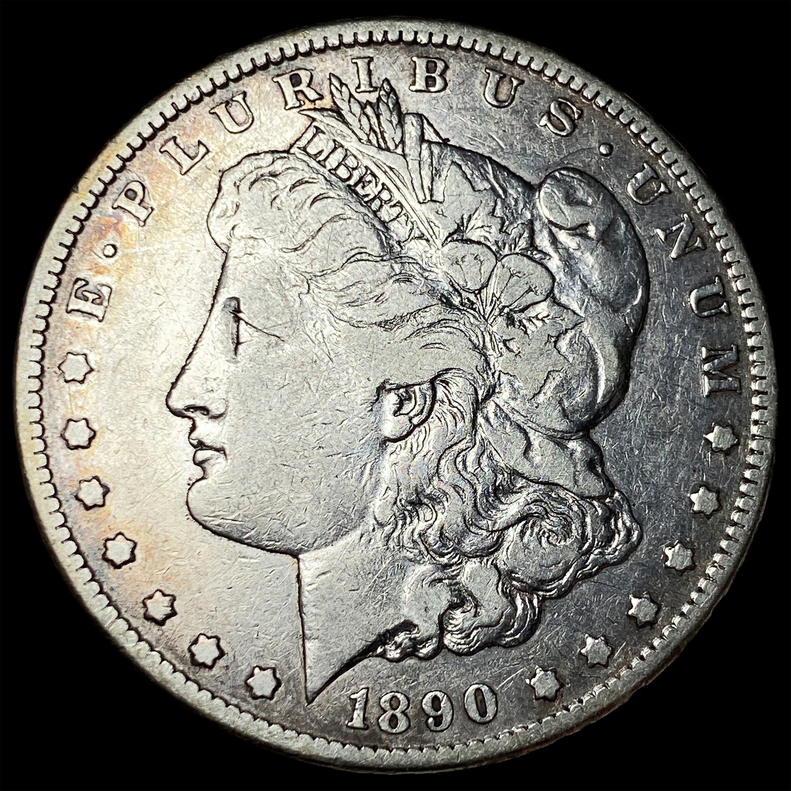 1890-CC Silver Morgan Dollar CLOSELY UNCIRCULATED: 1890-CC Silver Morgan Dollar CLOSELY UNCIRCULATED