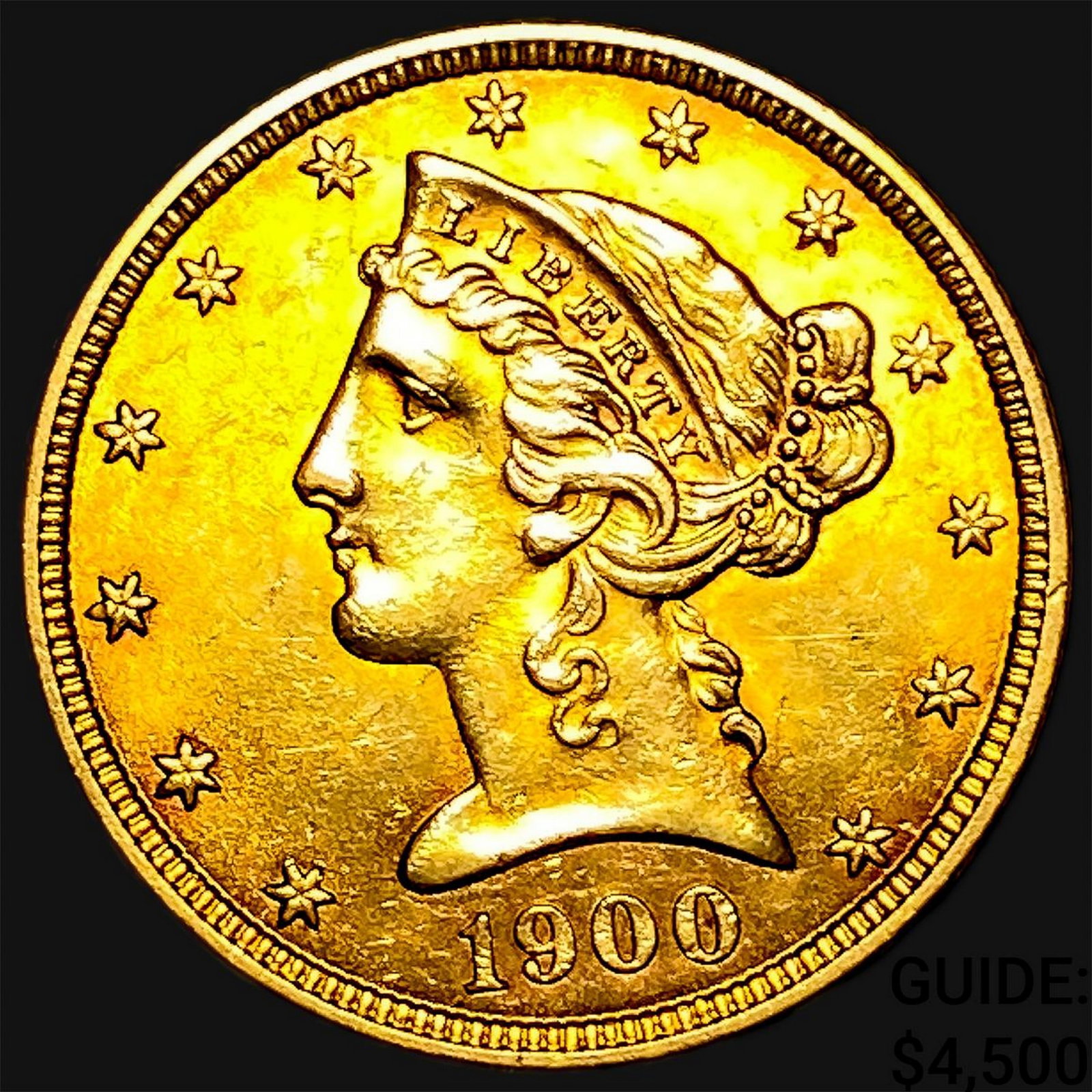 1900 $5 Gold Half Eagle (1 of 2)