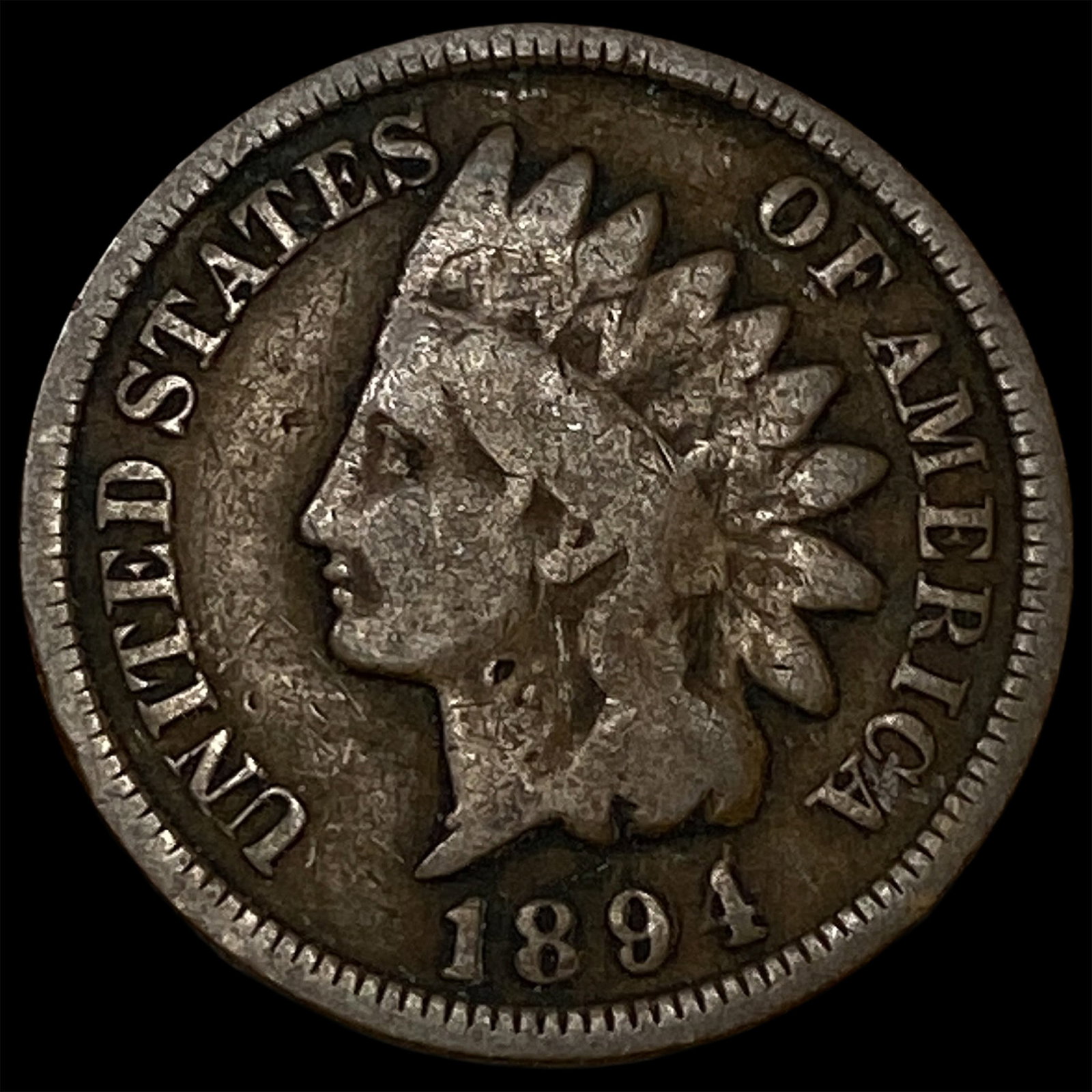 1894 Indian Head Cent LIGHTLY CIRCULATED: 1894 Indian Head Cent LIGHTLY CIRCULATED