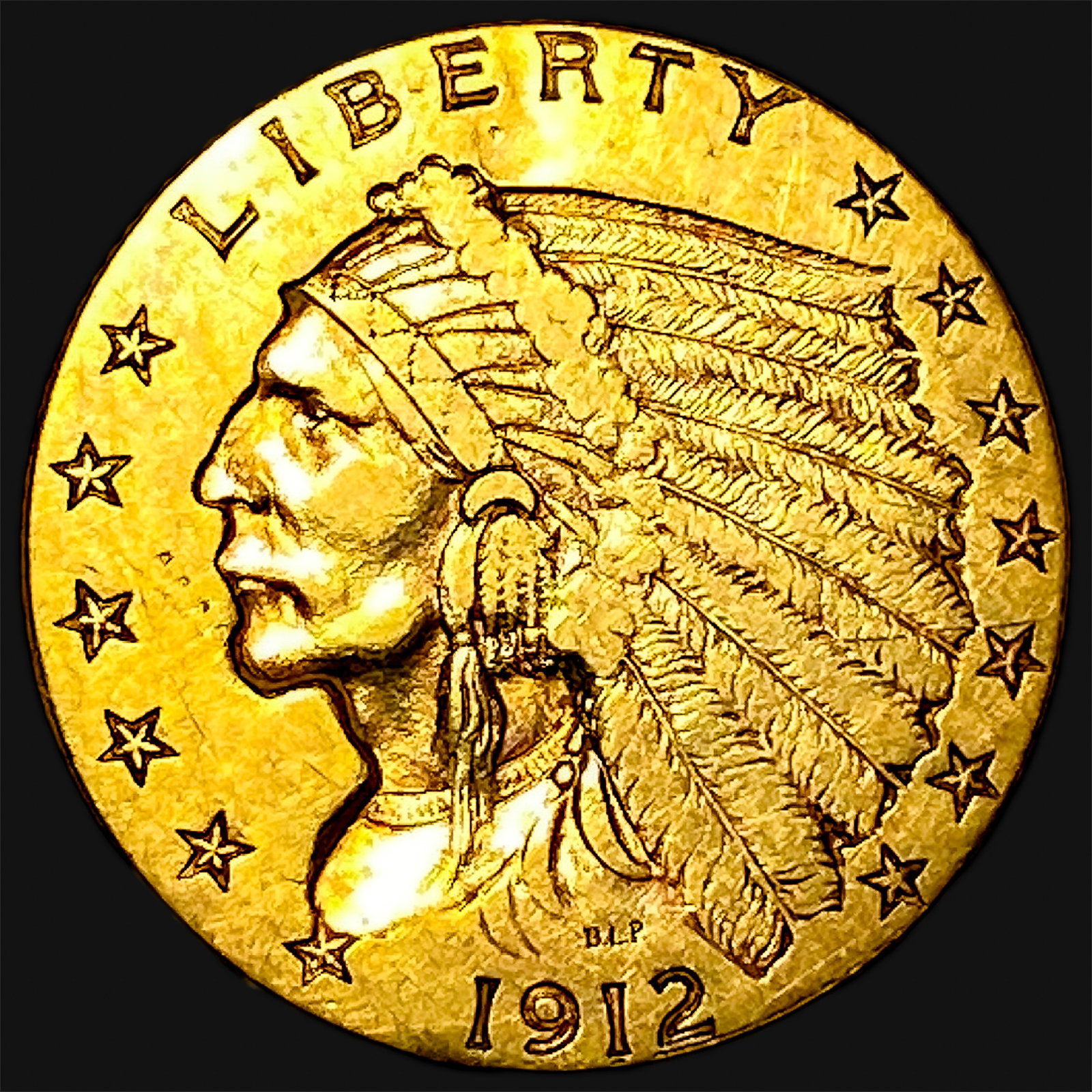 1912 $2.50 Gold Quarter Eagle: 1912 $2.50 Gold Quarter Eagle