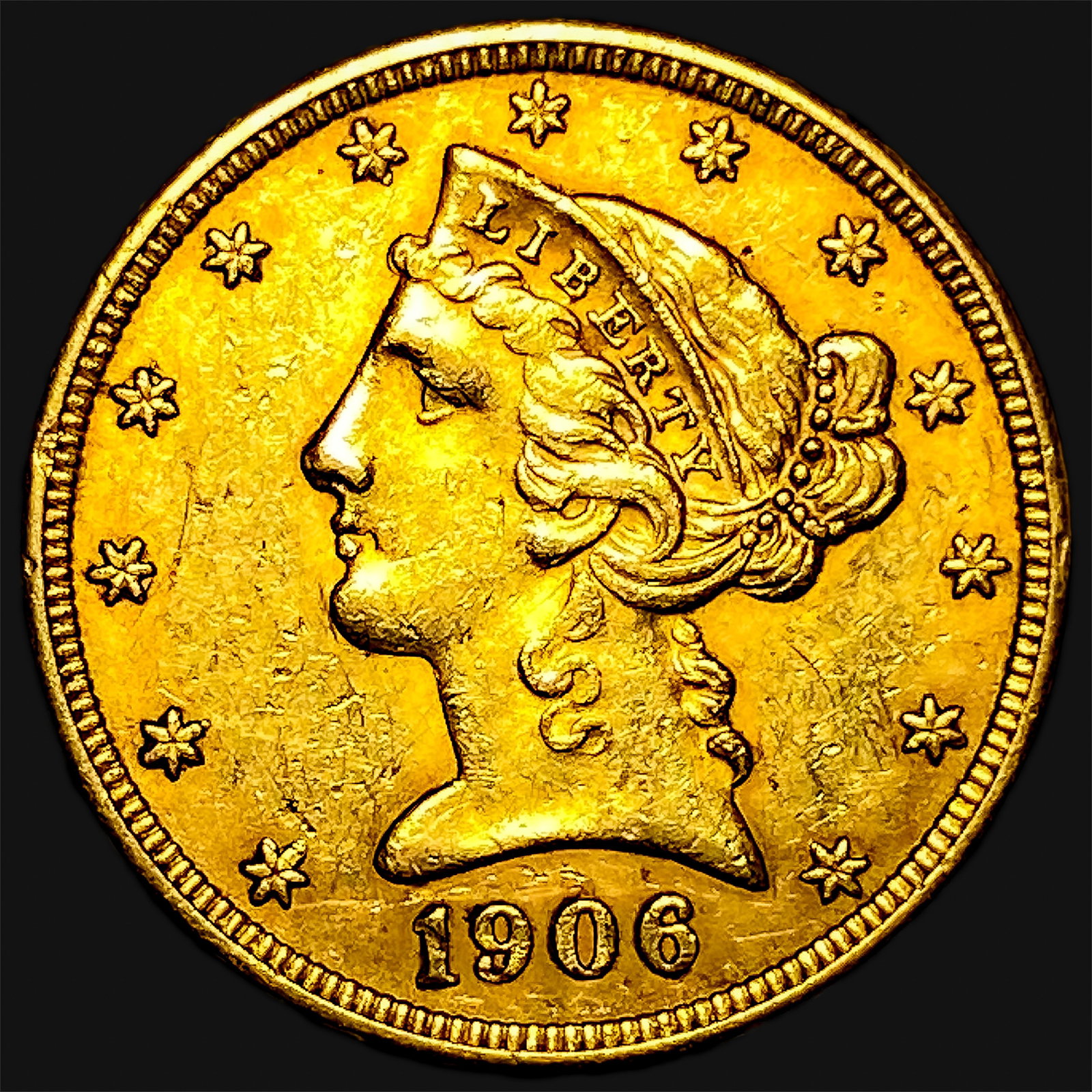 1906-D $5 Gold Half Eagle (1 of 2)